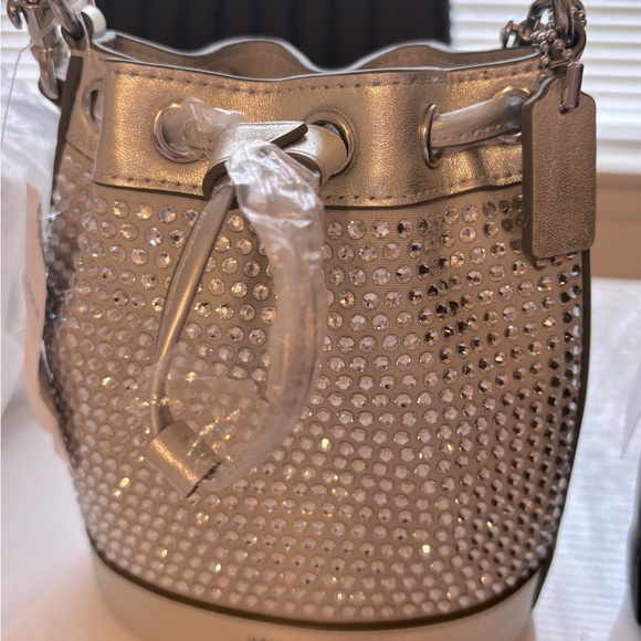 Coach Mini Crystal Drawstring Bucket Bag - **SEE pics** - Picture 2 of 11